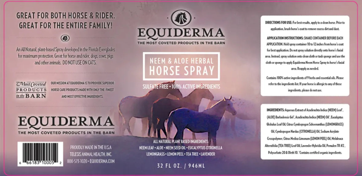 Equiderma Neem & Aloe Herbal Horse Spray