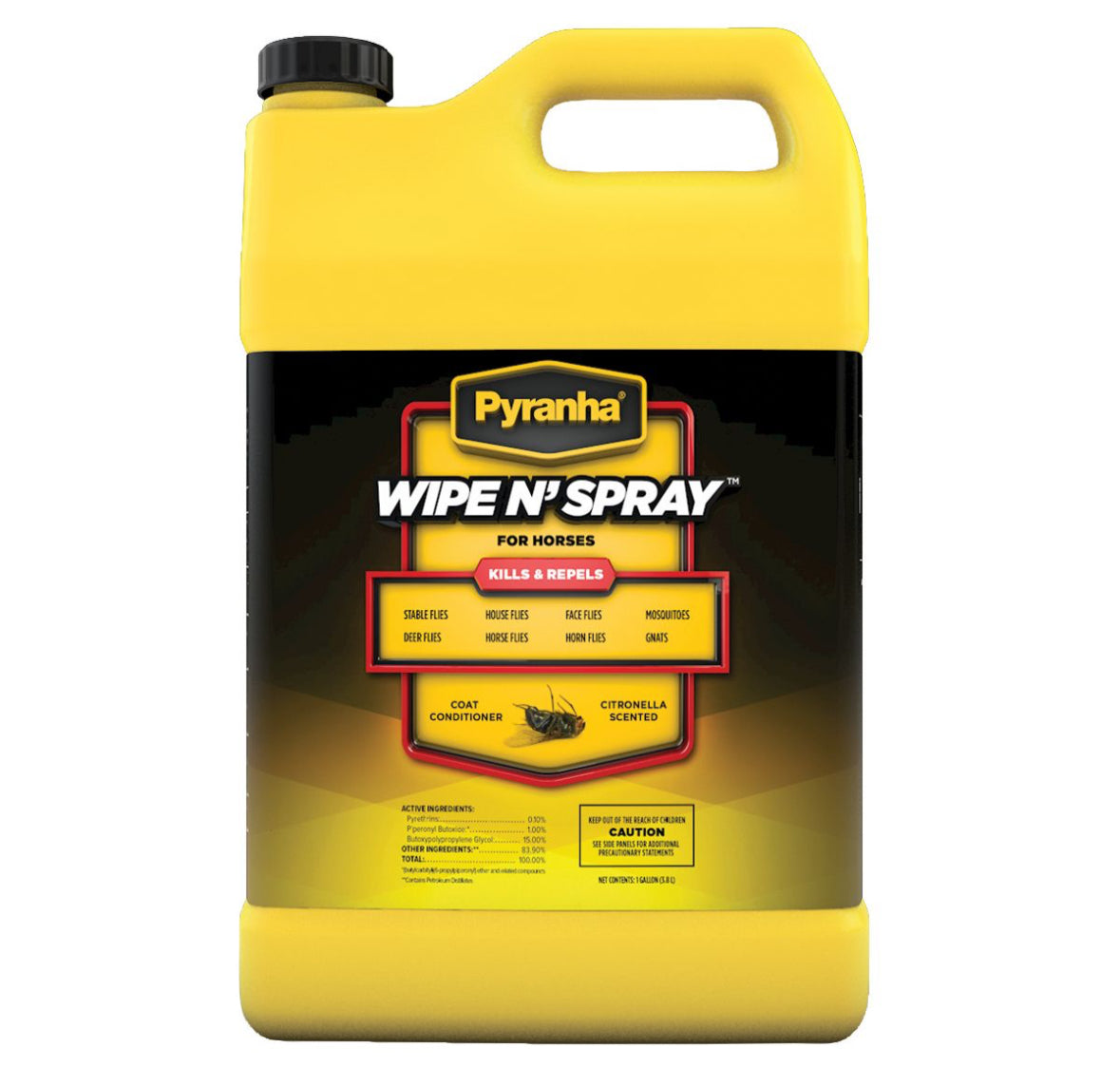 Pyranha Wipe N' Spray Fly Spray for Horses