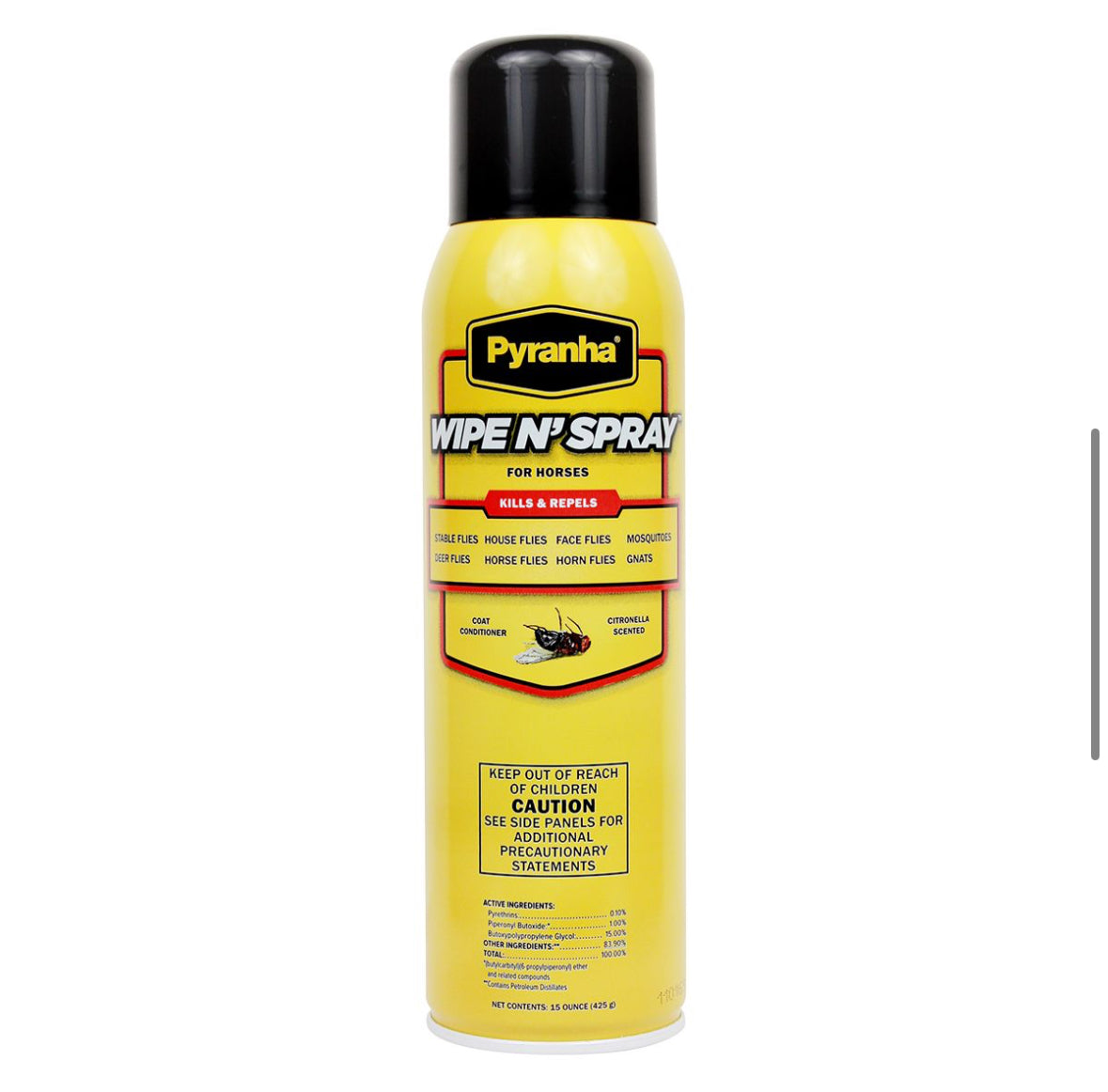 Pyranha Wipe N' Spray Fly Spray for Horses