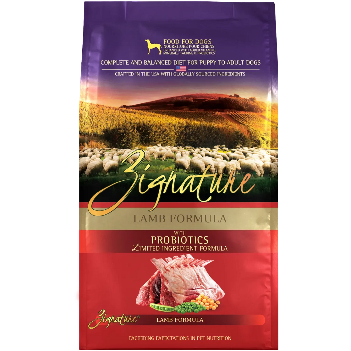 ZIGNATURE LAMB FORMULA DOG FOOD (Regular & Small Bite)