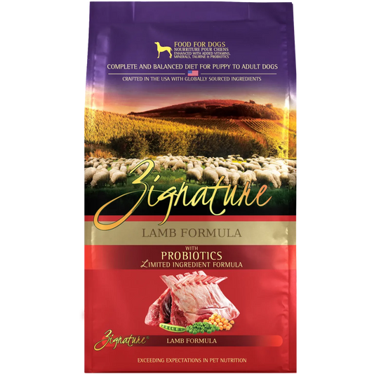 ZIGNATURE LAMB FORMULA DOG FOOD (Regular & Small Bite)