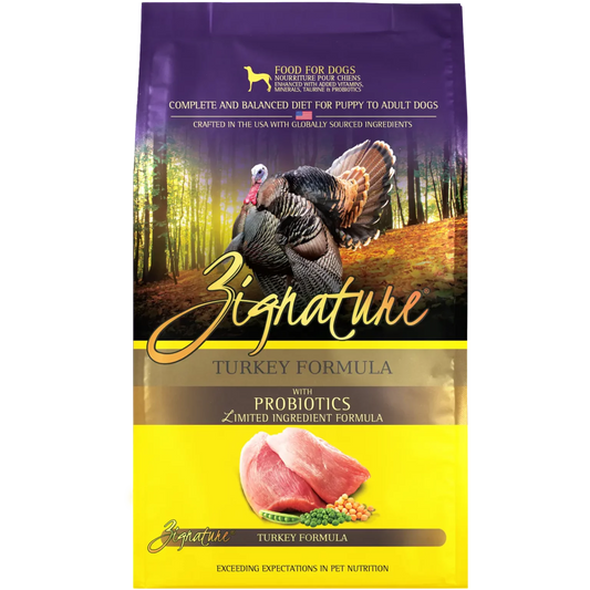 ZIGNATURE TURKEY FORMULA DOG FOOD (Regular & Small Bite)