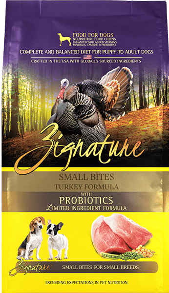 ZIGNATURE TURKEY FORMULA DOG FOOD (Regular & Small Bite)