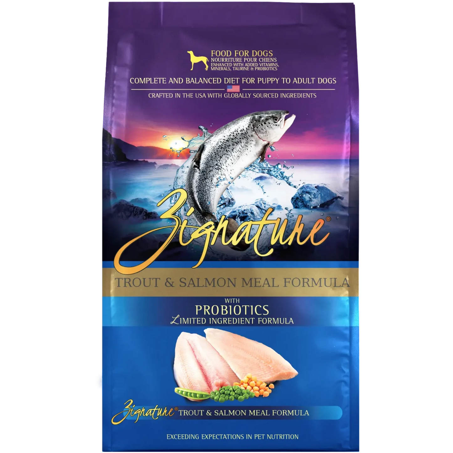 ZIGNATURE TROUT & SALMON MEAL FORMULA DOG FOOD