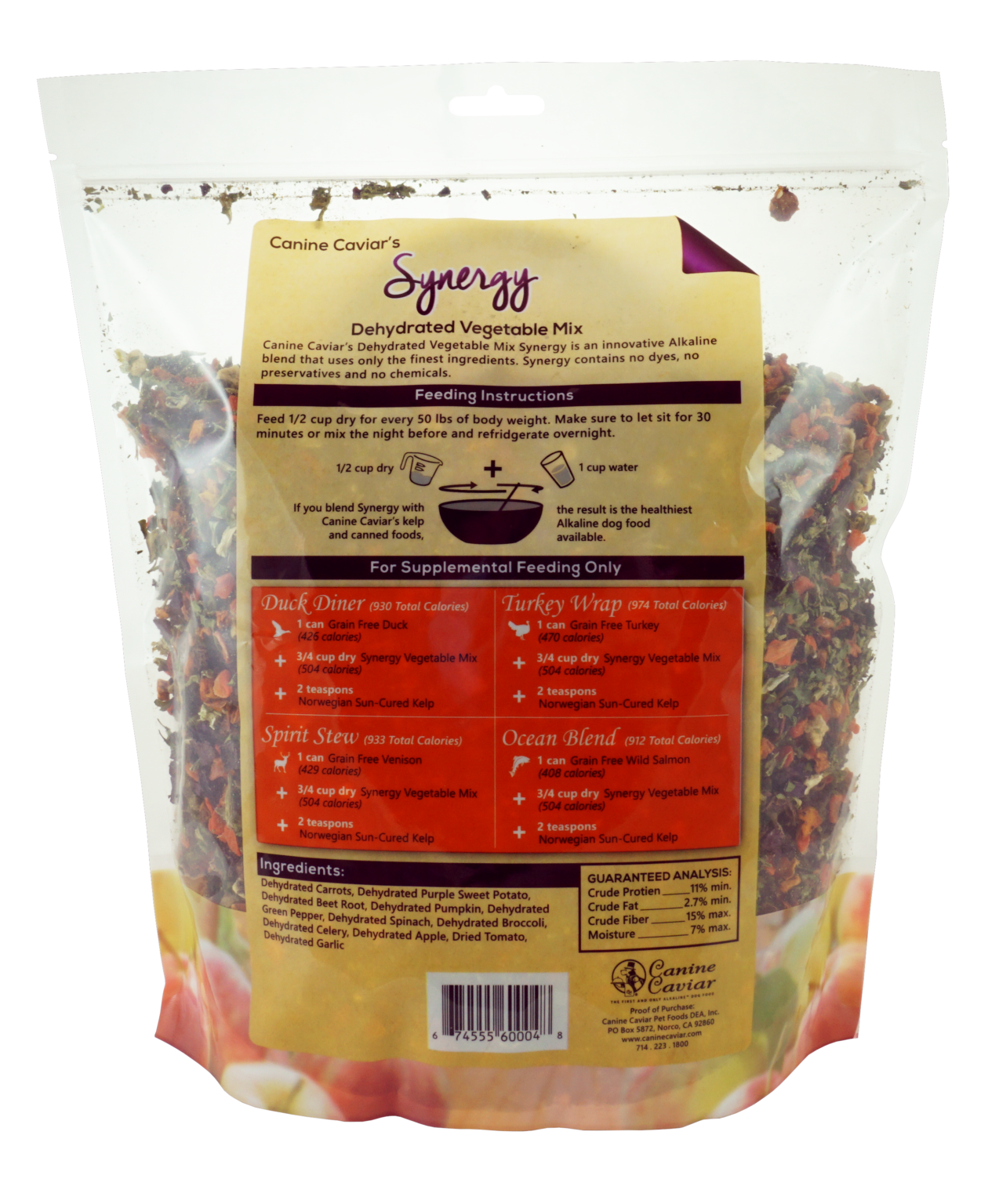 CC Synergy Dehyrated Vegetable Mix